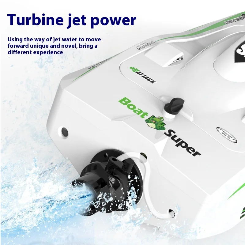 Borstelloze Afstandsbediening Boot Vortex Jet Afstandsbediening Speedboot Jongen Water Lange Afstand Elektrisch Speelgoed High-Speed Raceboot Cadeau