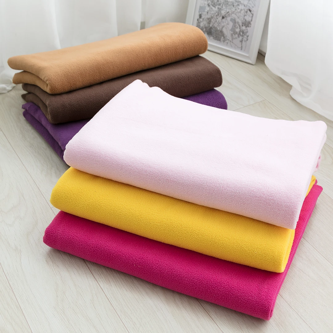 50x45cm High-quality Thickening Solid Color Polar Fleece Fabric For Jackets, Sweaters,  Lining Handmade DIY Dolls Fabric TJ0383