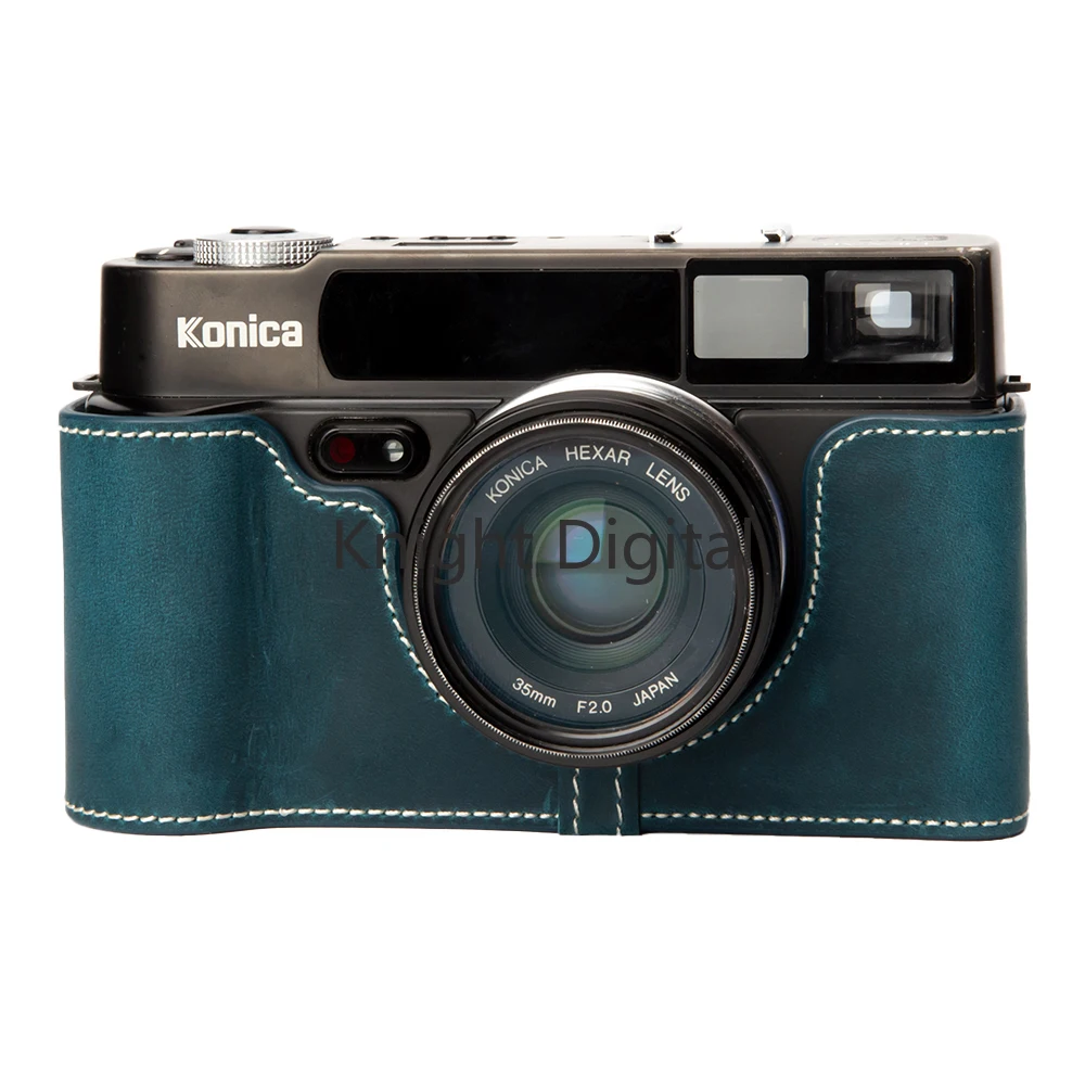 Handmade Genuine Leather Camera Half Case Protective Cover Bag Camera Base for Konica Hexar AF A-f Protective Sleeve Body Box