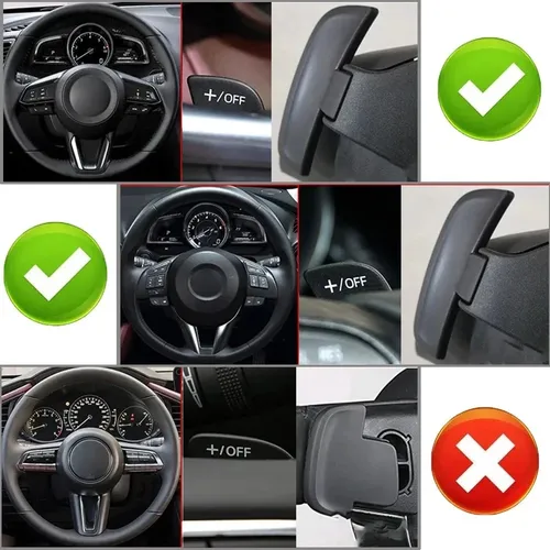 Imagen 2 del producto Para Mazda 2 3 6 paleta de cambio CX-3 CX-4 2013 CX-5 2016 2017 2018 MX-5 Atenza Axela 2014-2018 paletas de cambio de volante de coche
