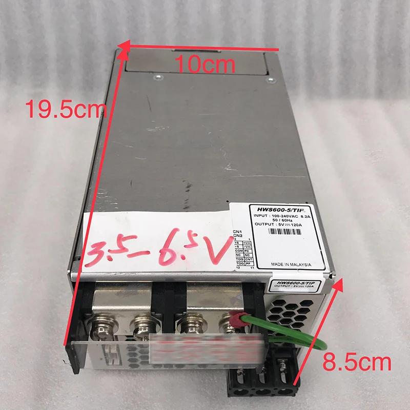 HWS600-5/TIP 5V120A 600W para TDK-LAMBDA, voltaje ajustable 3,5 V-6,5 V, alta calidad, totalmente probado, envío rápido