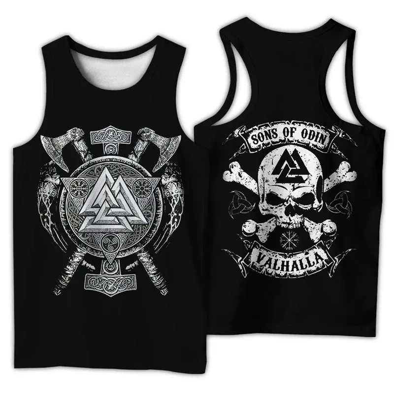 

Vintage Tree Of Life symbol Tattoo Raven Tank Top 3D Print Fashion Classic Men Sleeveless Top Summer Hip Hop Style Vests Clothes
