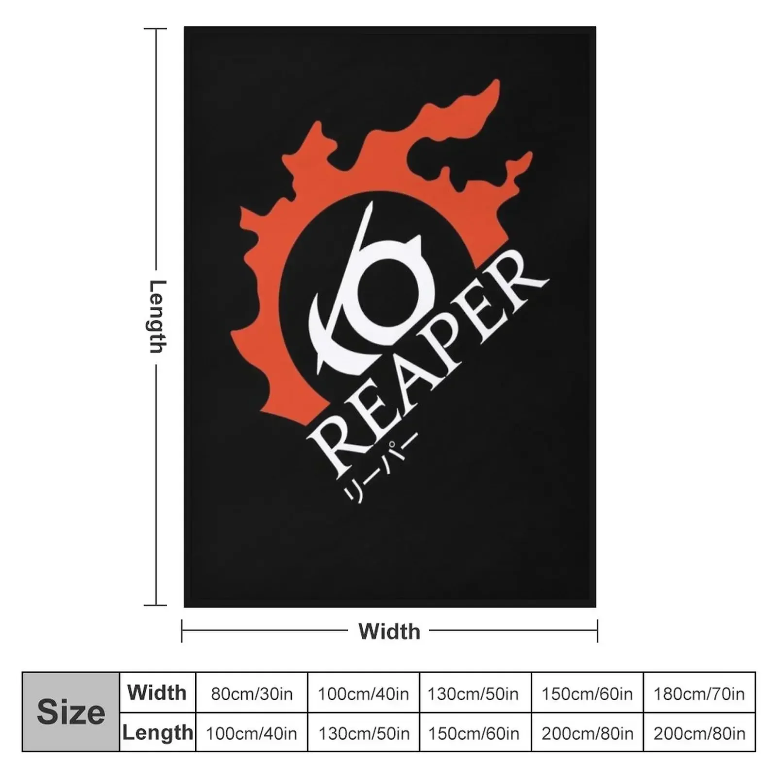Reaper - For Warriors of Light & Darkness Throw Blanket Flannel Fabric Vintage Decoratives Nap Hairys Blankets