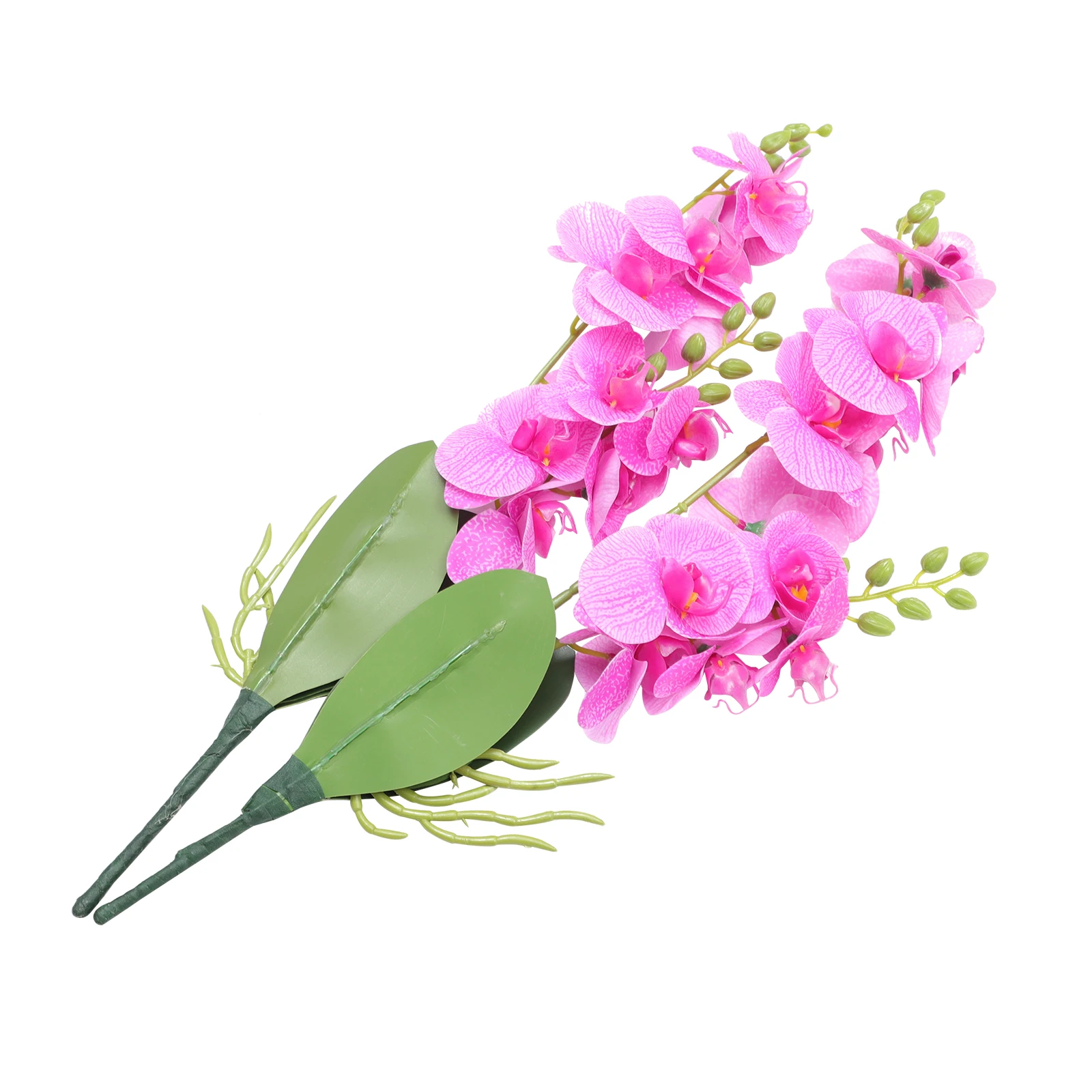 

2Pcs Simulation Phalaenopsis Plants Plastic Artificial chid Stems Wedding Decoration Table Arrangement Craft Project Fake