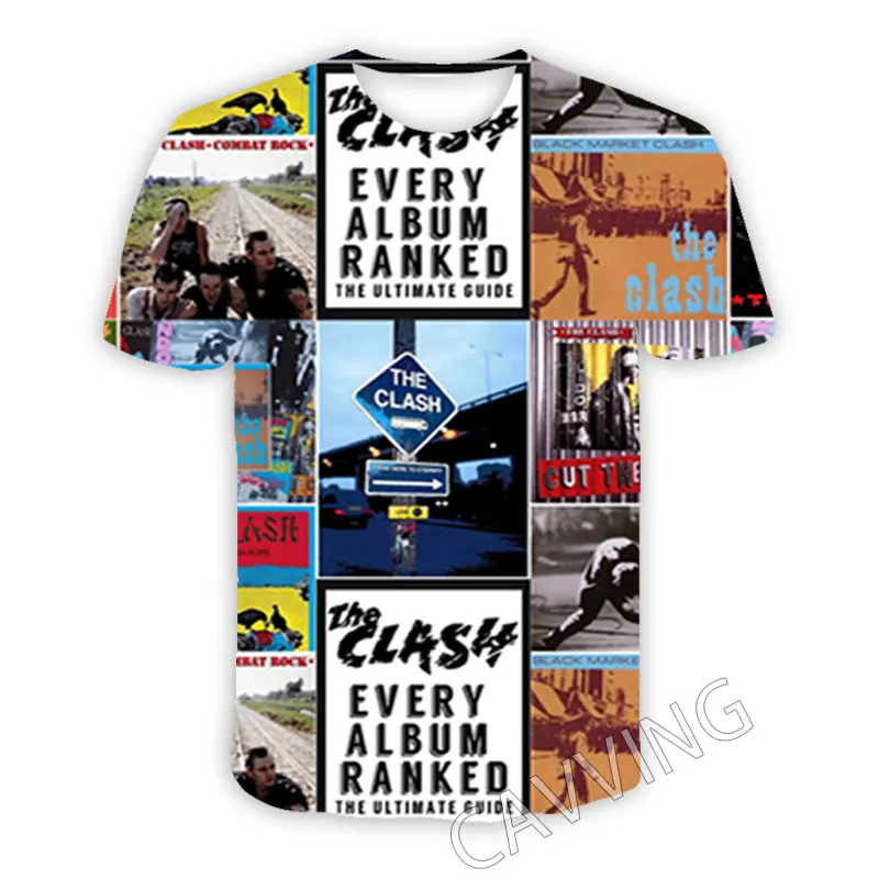 CAVVING 3D Printed The Clash Casual T-shirts Hip Hop T Shirts Harajuku Styles Tops Clothing for Men/women
