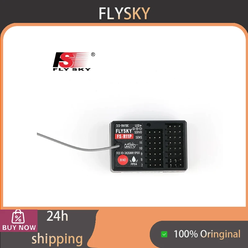 New Arrival FS-R11P FLYSKY 11-Channel Bi-Directional Receiver, Compatible with ANT Protocol for RC Cars & Boats