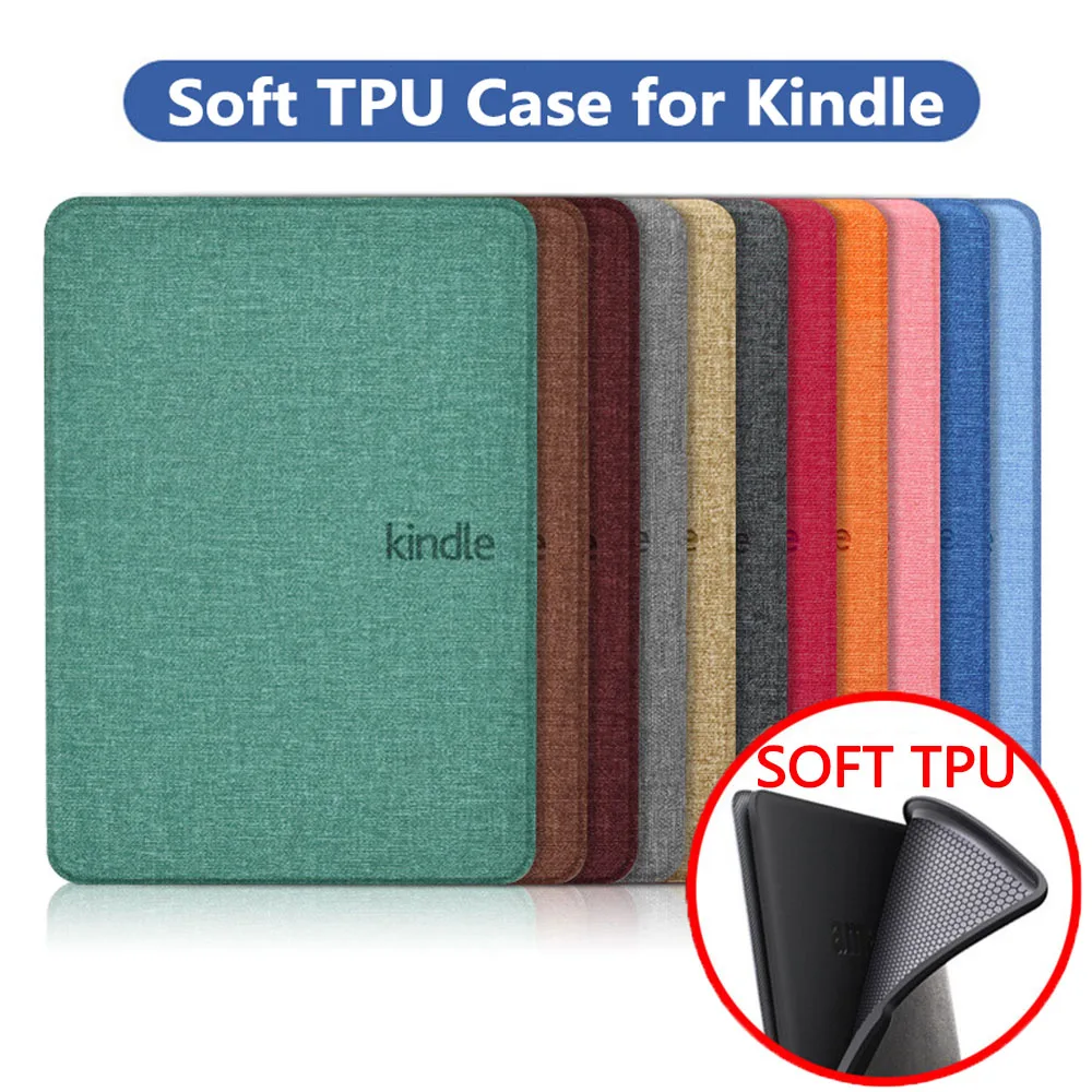 Funda de TPU suave para Kindle Paperwhite 2022, 2021, 2019, 2018, 2016, 1, 2, 3, 4, 5, 6, 7, 8, 9, décima generación, 6, 6,8 pulgadas