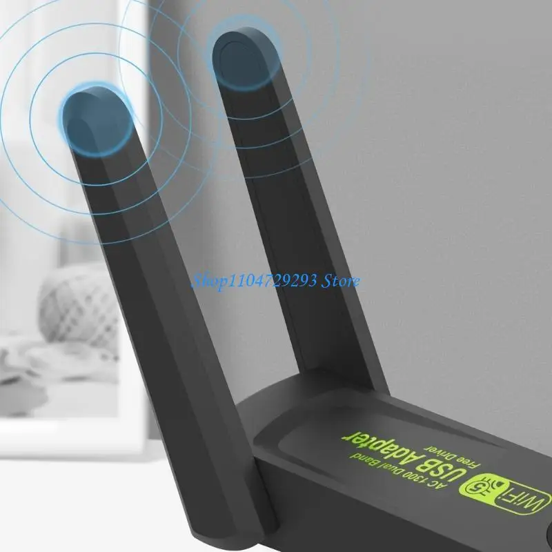 

Y2GD 1300Mbps Wireless Networks Card USB3.0 WIFI Adapter Double Band 2.4GHz 5GHz Driver Wifi Adapter for PC Laptop