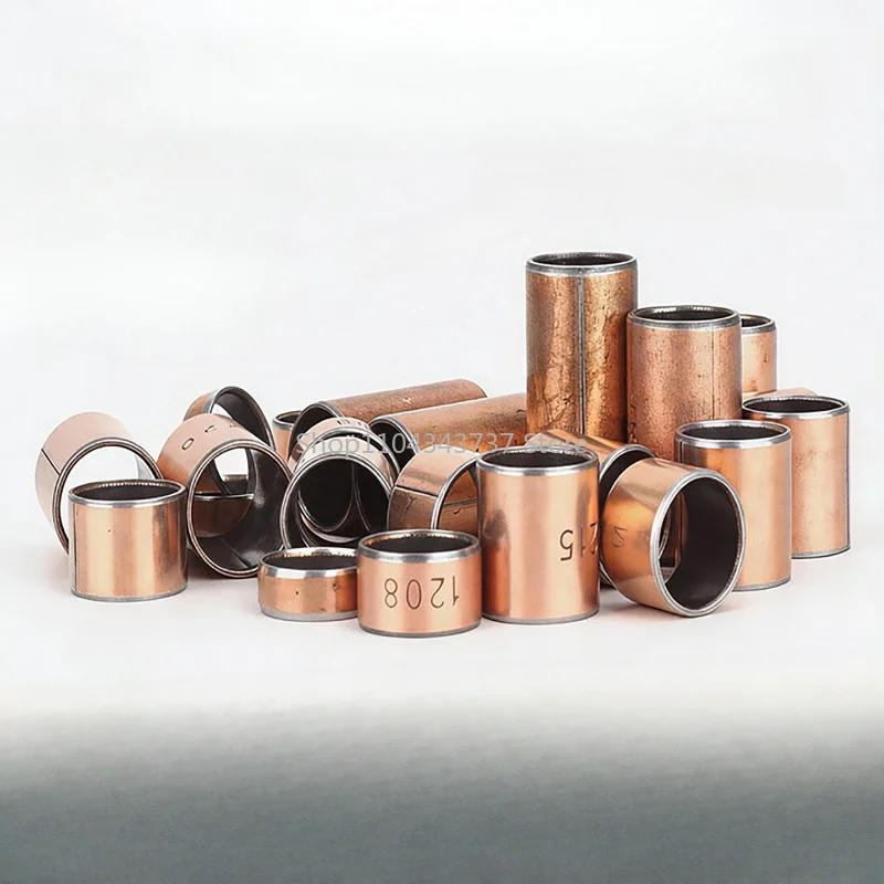 Inner Dia 10 11 12 13 14 15mm SF-1 Oil-Free Self-Lubricating Composite Bearing Bronze Bushings Outer Dia 12 - 17mm