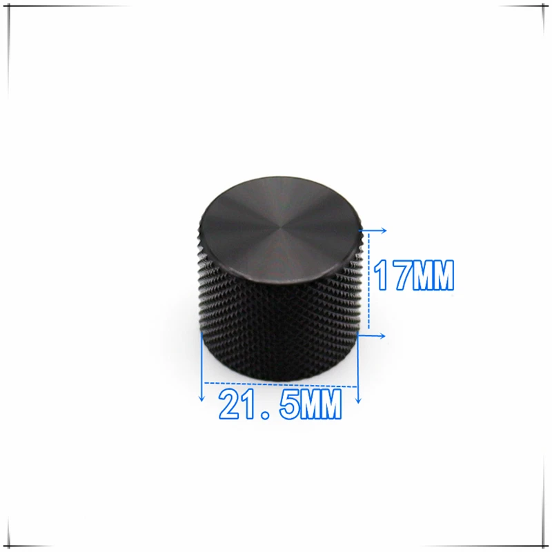 2PCS 21.5X17MM Aluminum alloy knob cap Potentiometer Encoder Knob cap Flower/D Shaped Inner Hole 6mm