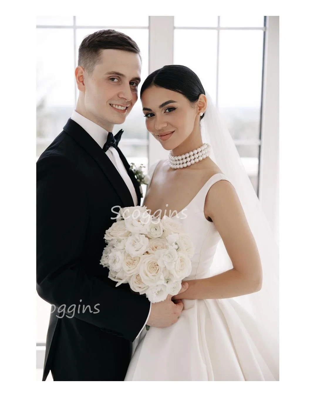 Wedding Dress Elegant And Pretty Women'S Dresses Floor-Length Sleeveless White Satin Cocktail Dresses Formal Occasion Dresses