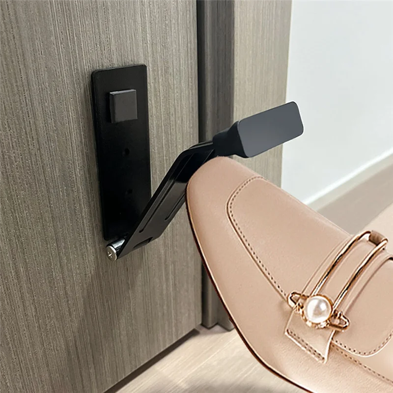 -A25M سدادة باب قابلة للطي الثقيلة توقف الباب حامل مكافحة سرقة الباب المثبت باب الحمام ذاتية اللصق الباب العازلة دائم ث