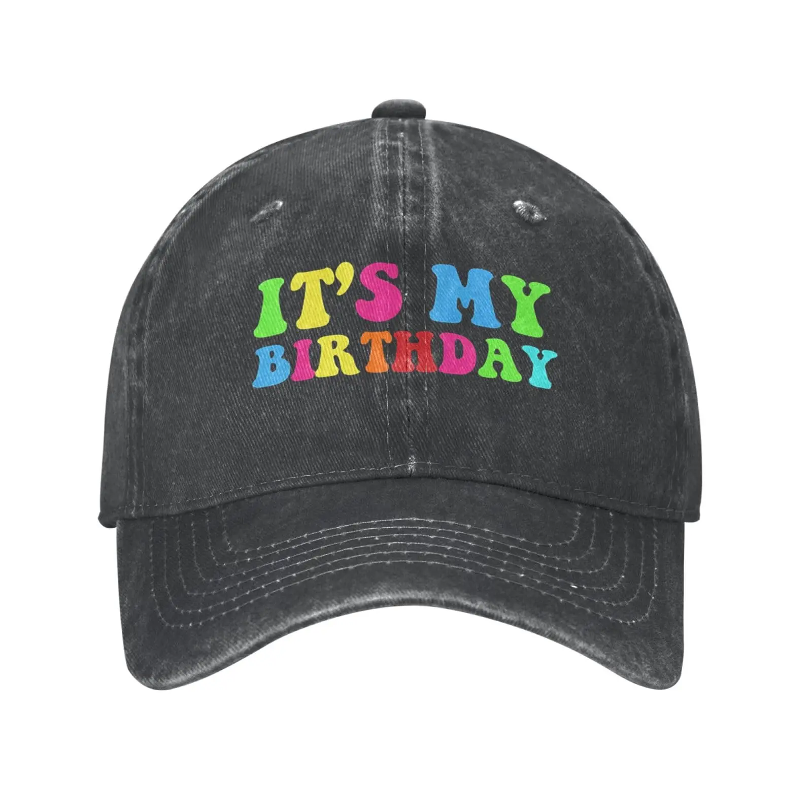 

It's My Birthday Baseball Cap Adult Denim Hat Cotton Fashion Washed Cap Unisex Adjustable Streetwear Outdoor Sports