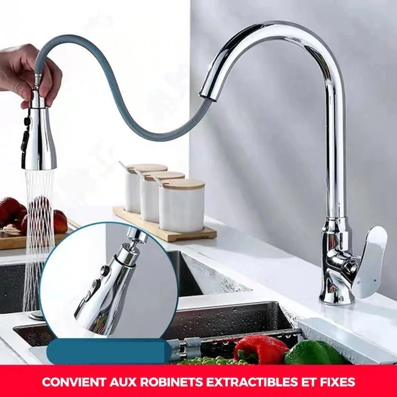 Multifunctional Faucet Universal Pressure Tap Nozzle Replacement Sprayer Extension Aerator Washbasin Faucet For Kitchen Bathroom