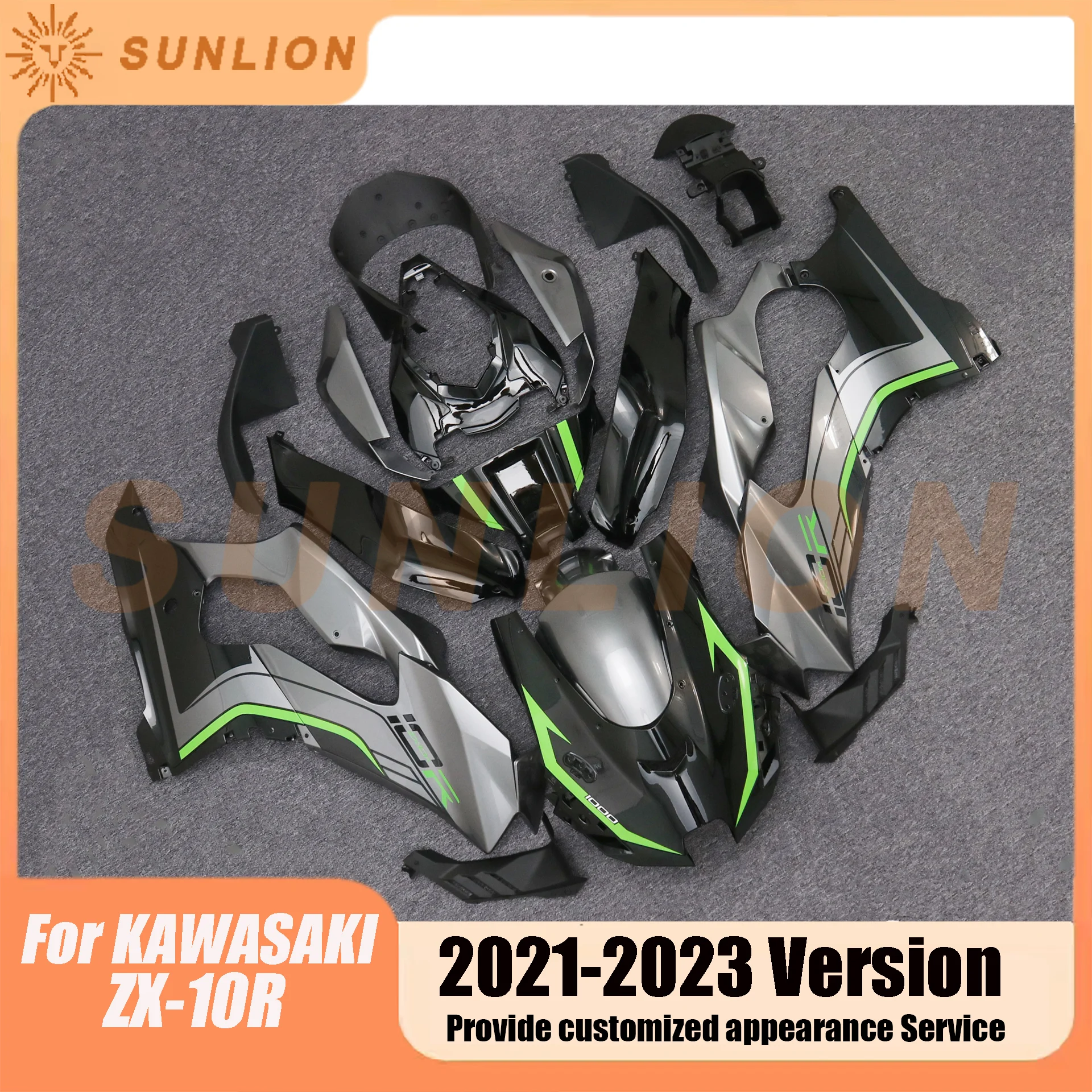 Motorcylce Full Body Kits Fairings For Kawasaki ZX-10R ZX10R 2020 2021 2022 2023 Carbon Fiber Painted Look