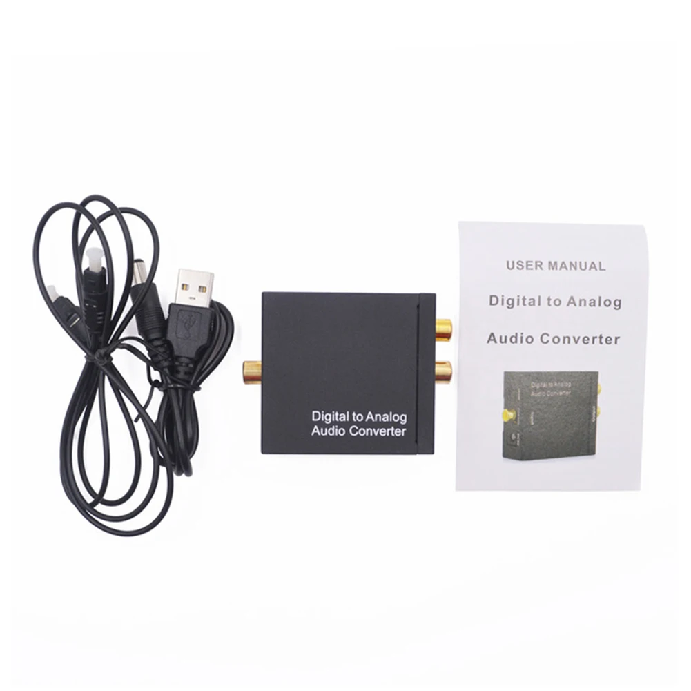 Digital SPDIF Optical To Analog L/R RCA Converter Digital Coaxial SPDIF To Analog RCA 3.5mm Jack Optical To 3.5mm Jack Adapter