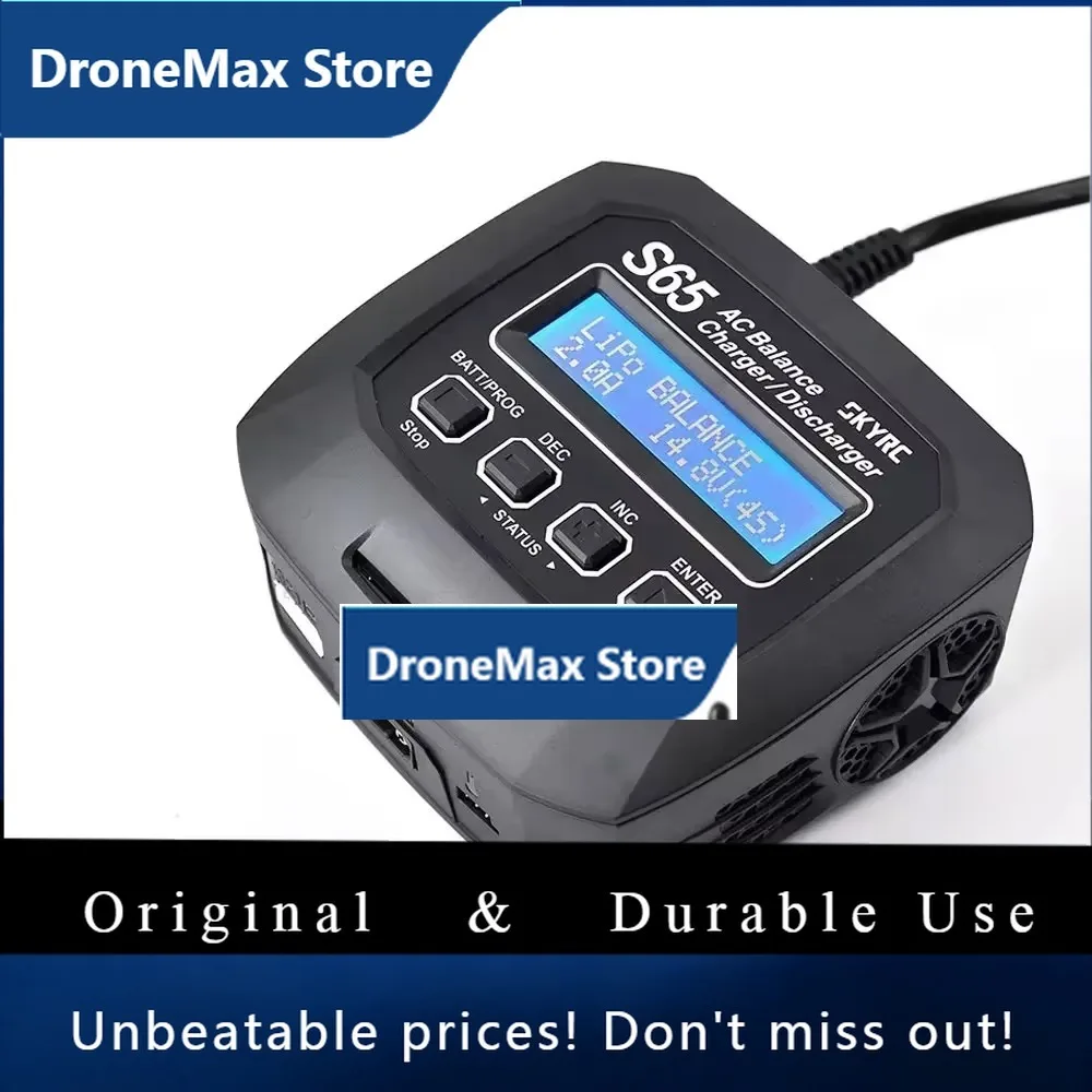 DroMaSKYRC S65 AC Balance Charger 10W Discharger XT60 Connector 65W 6A Smart Charger For LiPo/LiFe/Lilon/NiMH/NiCd/PB/LiHV VS B6
