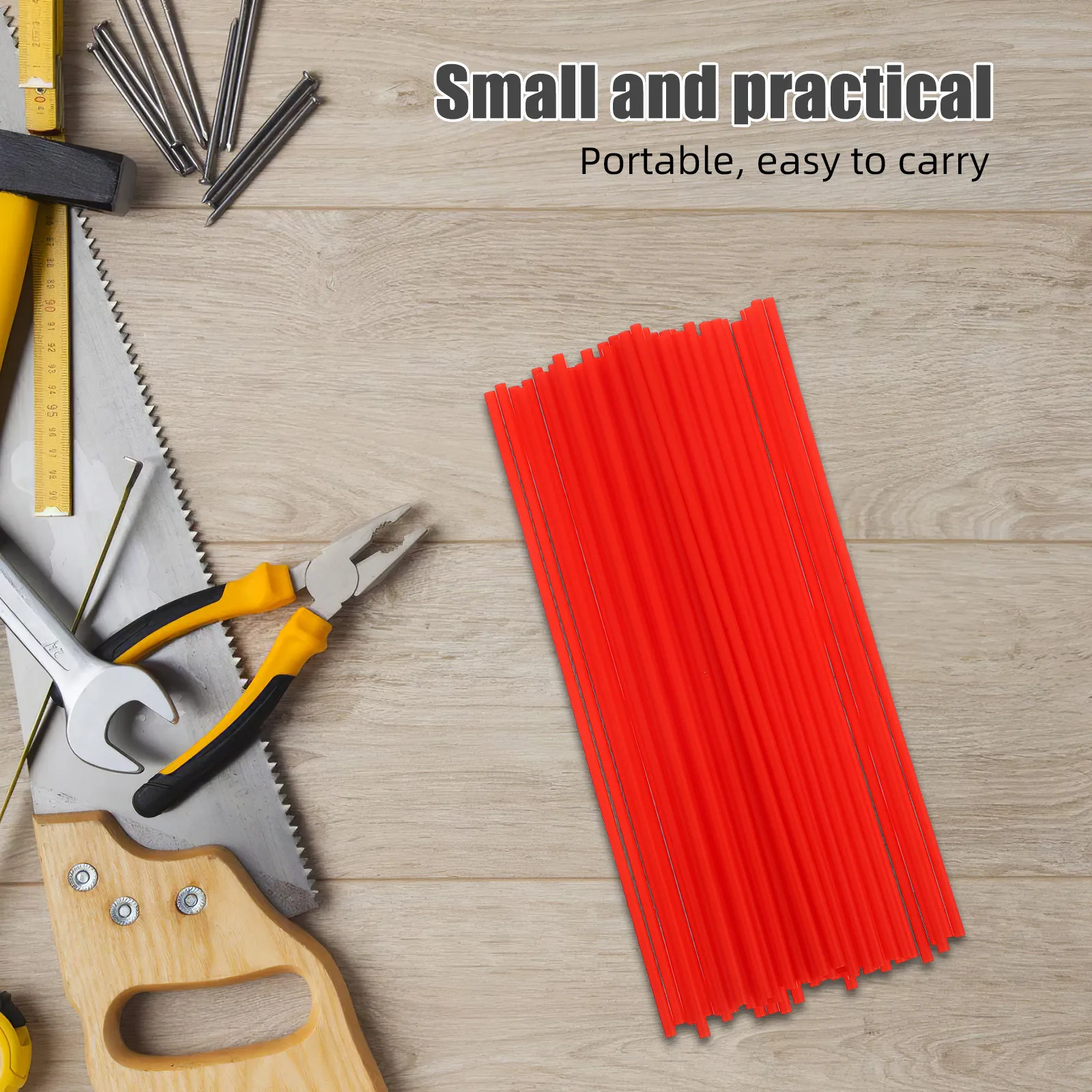 50Pcs Red Lubricant Sprayer Nozzle Tube Cut to Size Acid Resistant Spray Can Extension for Rust Removal Lubrication Tasks