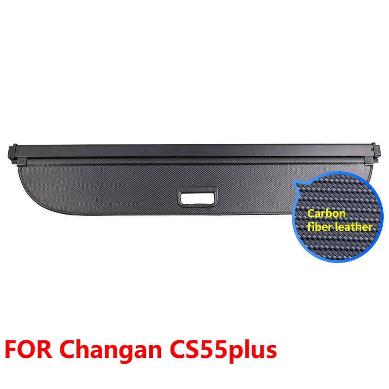 For Changan CS55plus Retractable Cargo Cover Black Waterproof Trunk Shade Security Luggage Shield