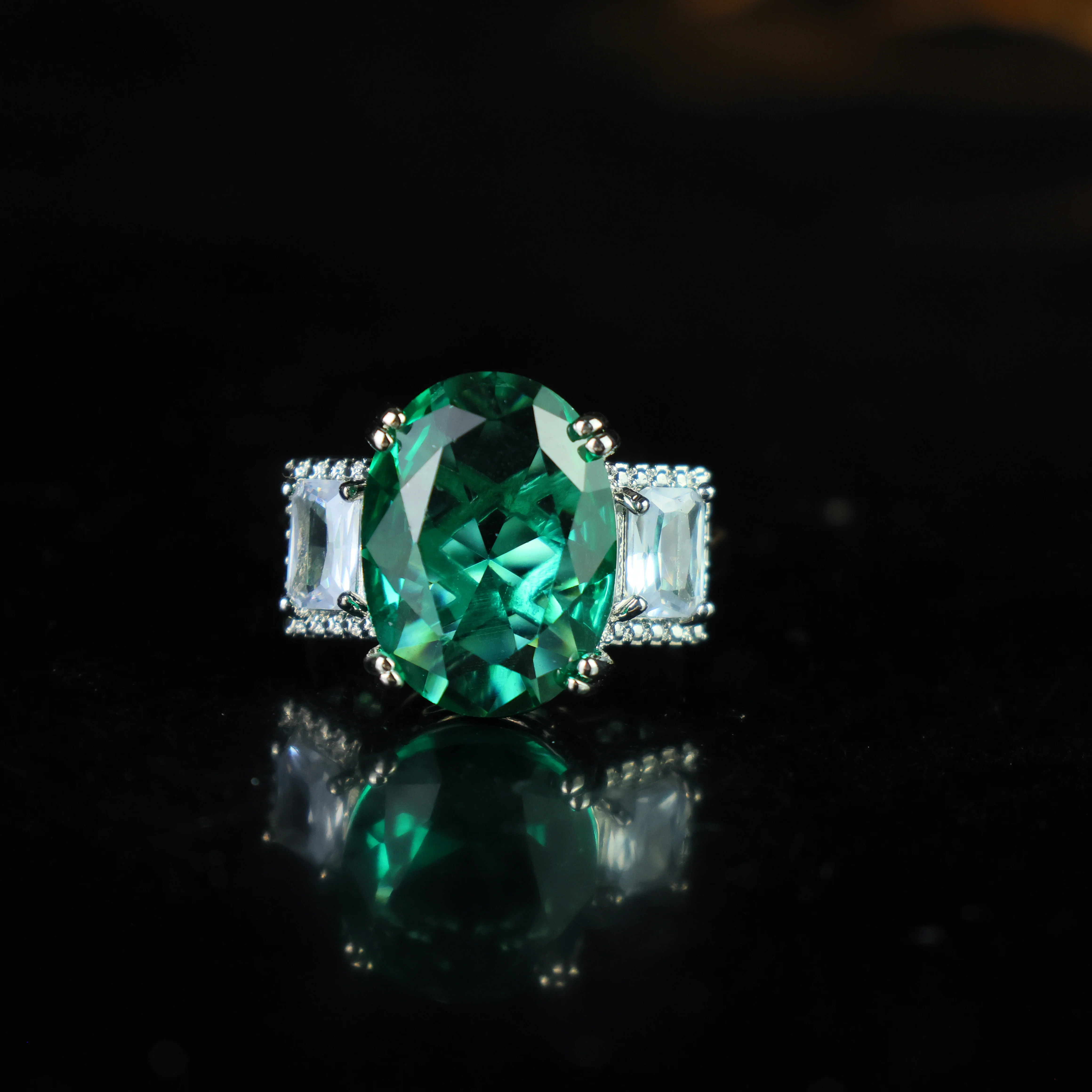 

2Ct Art Deco Style Lab Created Diamond Engagement Band 14K White Gold FN Ring