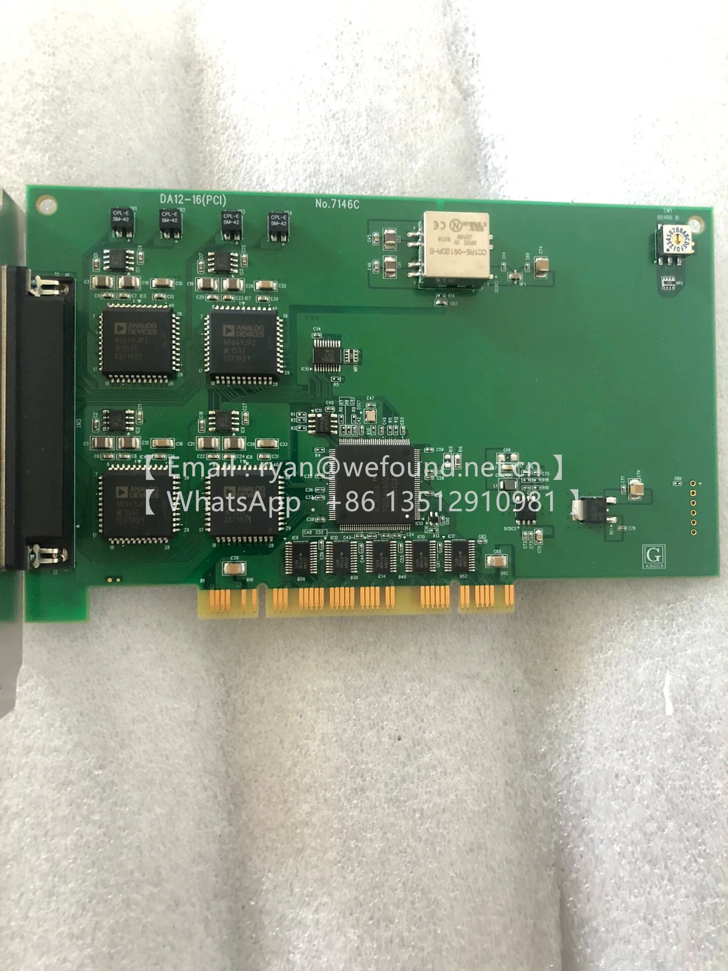 DA12-16(PCI)  No.7146C No.7146B No.7146A  Digital to Analog Output Board for PCI  16ch type