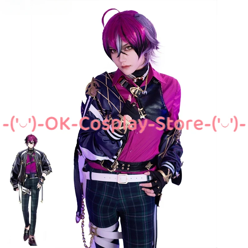 

Doppio Dropscythe Cosplay Costume XSOLEIL Vtuber Cosplay Party Suit Halloween Uniforms Anime Clothing Custom Made