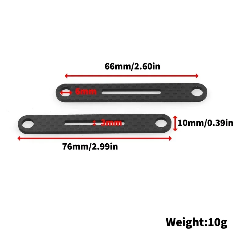 Koolstofvezel Voor Achter Body Mount Post voor Tamiya TT02 XV01 XV02 1/10 RC Auto Upgrade Onderdelen Accessoires