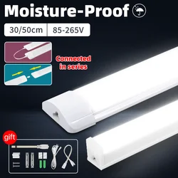 Luce tubolare a Led a prova di umidità 50/30cm luci da cucina 20W 10W 6W illuminazione dell'armadio cucina bagno camera da letto apparecchio a tubo 220V 110V