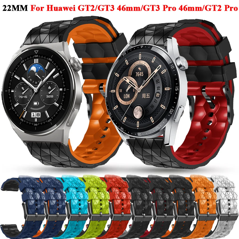 22mm Watch Straps For Huawei Watch GT 2/3 SE/Pro/2E/GT2 46mm Leather Wrist Band GT2e GT3 Pro 46mm Bracelet Watchband Wristbands