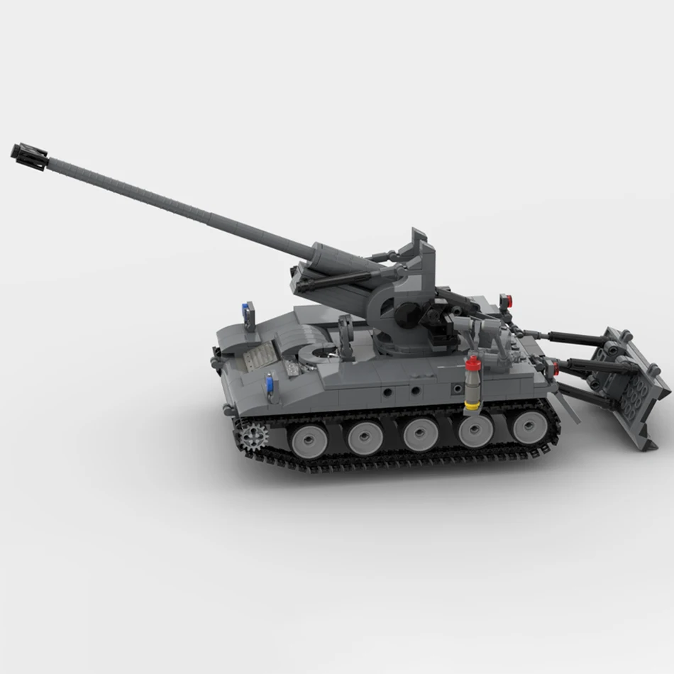 Advanced Military Combat Weapon M107 Self Propelled Gun Tank Model Building Blocks Museum Collection Bricks Toy Series Kid Gifts