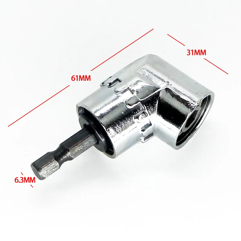 Imagem -04 - Ângulo Screw Driver Socket Holder Adapter Bits Ajustáveis Bicos para Chave de Fenda Chave de Fenda Direita 105 Graus
