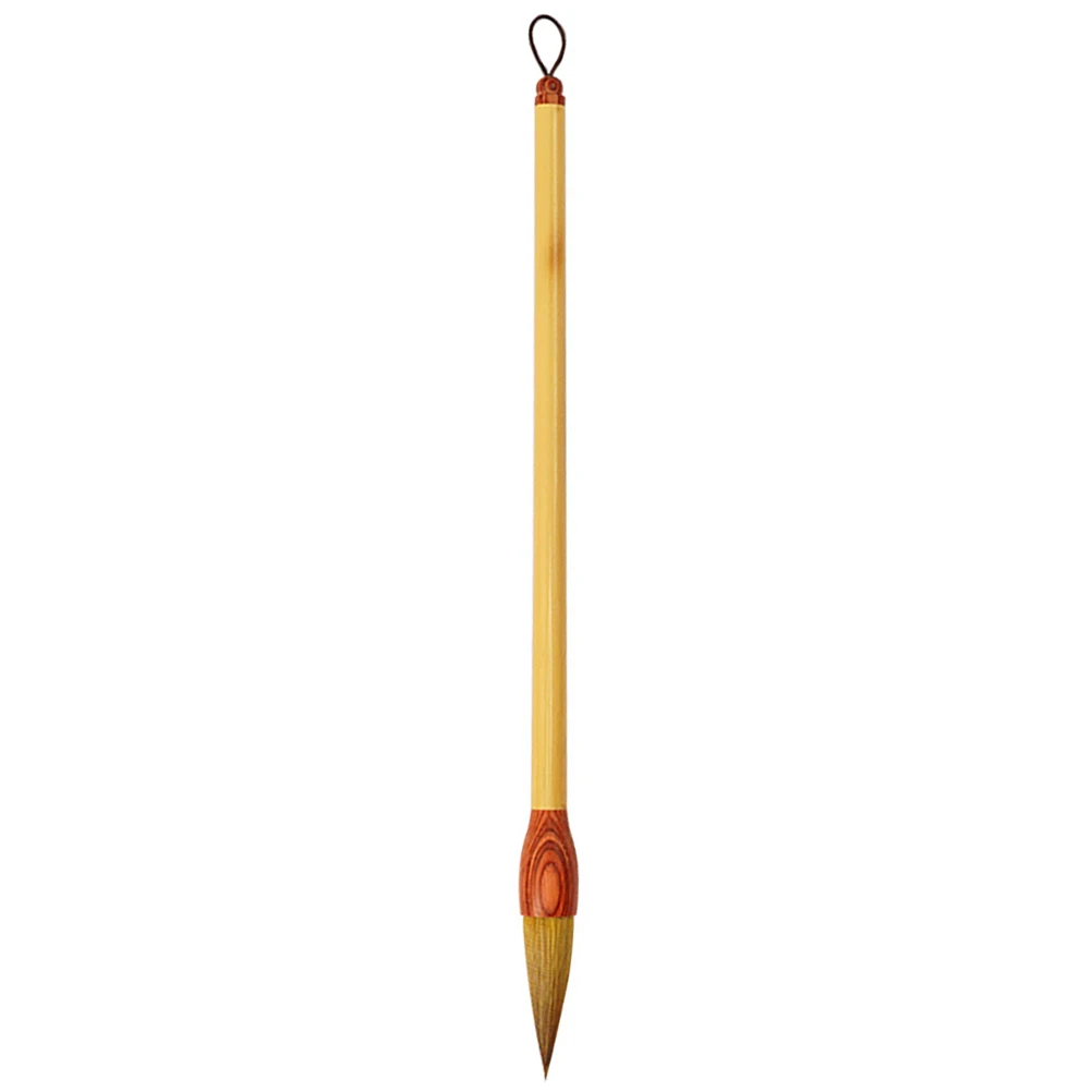 

Chinese Calligraphy Brush Bamboo Wolf Hair Ideal Beginners Advanced Watercolor Sumi Drawing Easy Wash Dry Practical