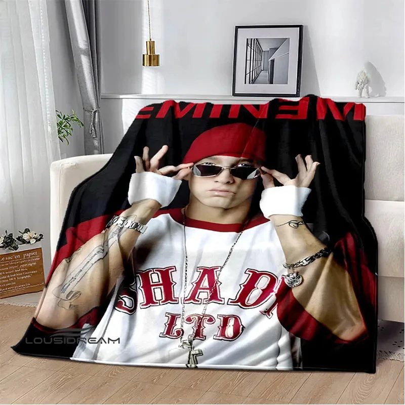 Eminem hip -hop singer printing Warm Blanket Flannel Picnic blankets for beds Birthday Gift