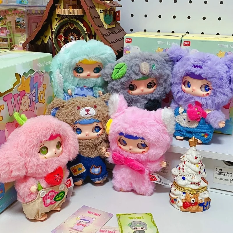 جديد Wiwi الغابات العالم الداخلي سلسلة صندوق أعمى Kawaii الفينيل ألعاب من القطيفة أنيمي حقيبة مفاتيح اكسسوارات لطيف عيد الميلاد wistiti الهدايا
