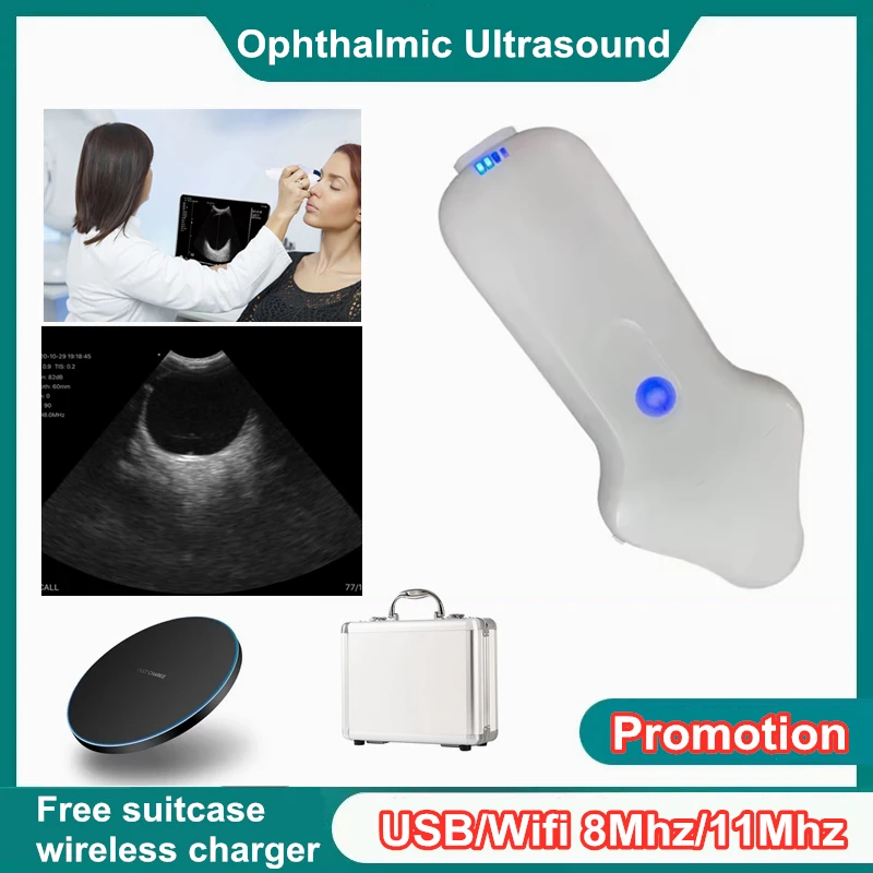 80E 8Mhz/11Mhz USB Wifi Wireless Color Doppler Ophthalmic Eyes ultrasound Microconvex Probe