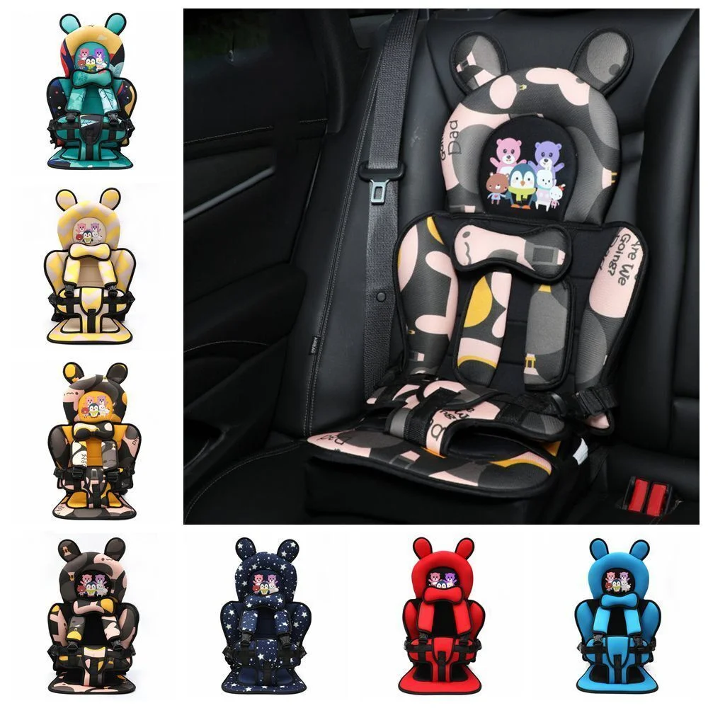 

Child Safety Seat Mat for 6 Months To 12 Years Old Breathable Chairs Mats Baby Car Seat Cushion Adjustable Stroller Seat Pad