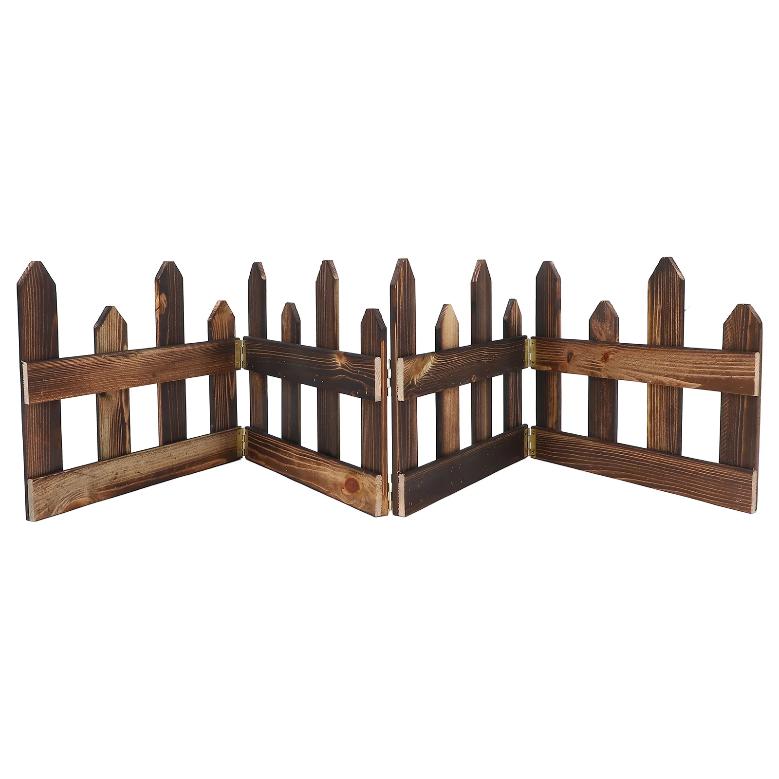 

Wooden Gardening Fine Material Easy Installation Versatile Use Wooden Flowerbed Border Lawn Fence Decoration Plant Border Solid