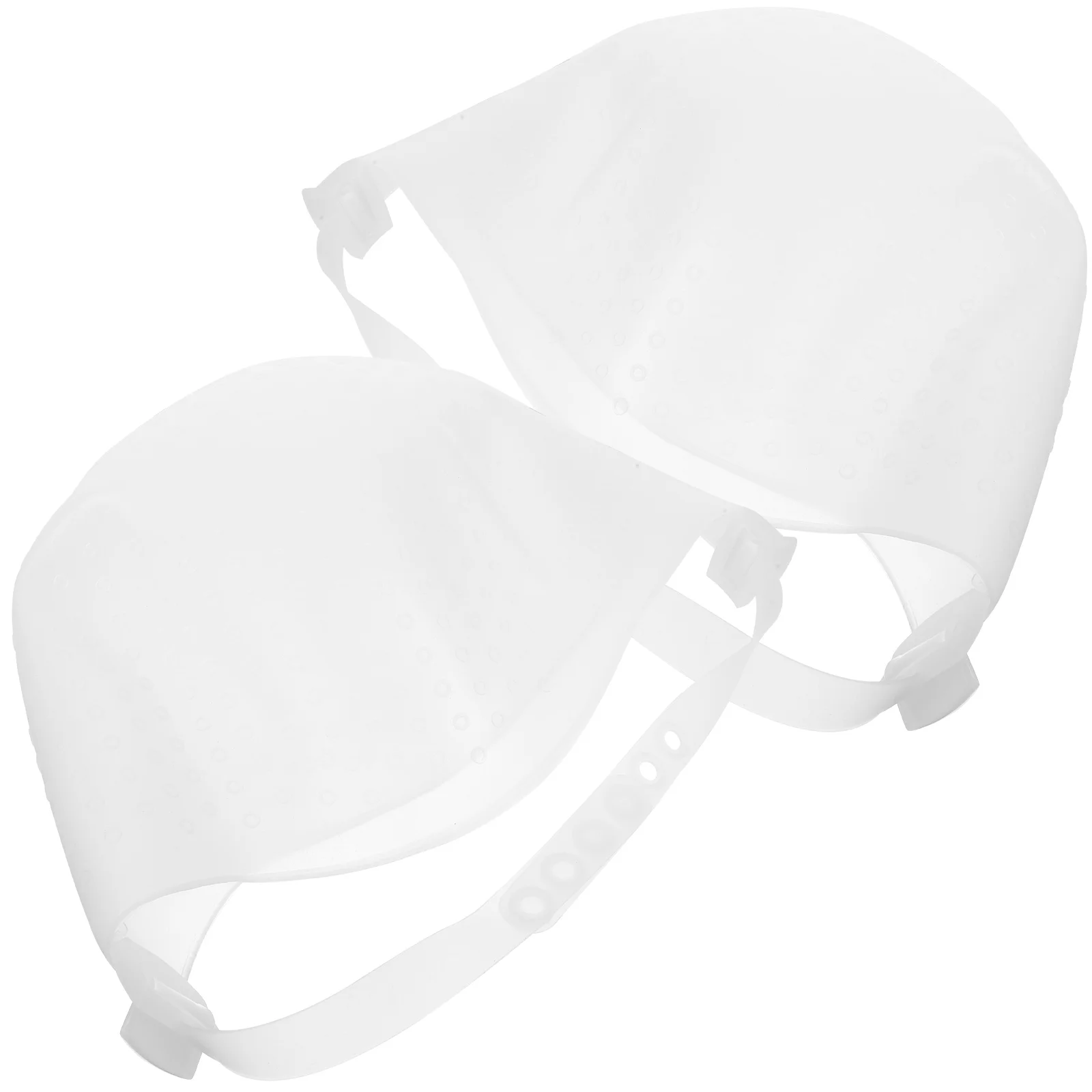 

2Pcs Silicone Hair Dye Cap Coloring Hat Highlighting Caps Random Color Reusable Professional Practical Home Salon Use