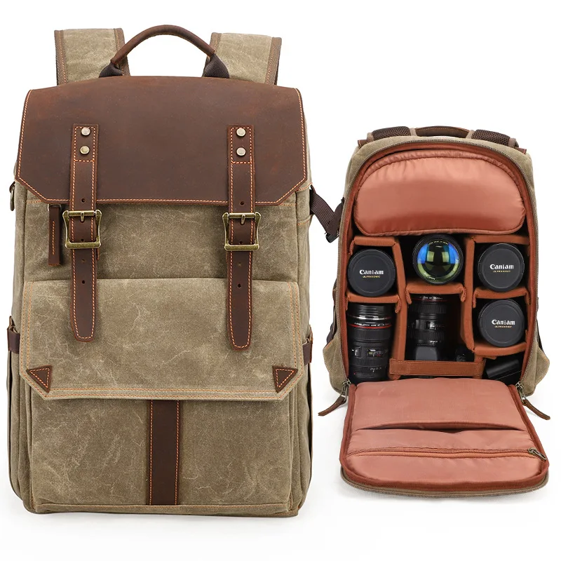large Camera Backpack DSLR/SLR/Mirrorless Photography Camera Bag waterproof camera Case with Tripod Holder& Laptop Compartment