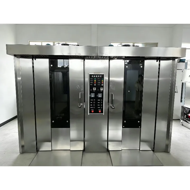 Commercial Double Door Baking Oven Full Stainless Steel Large Capacity with Independent Temperature Control for Bakery Bread