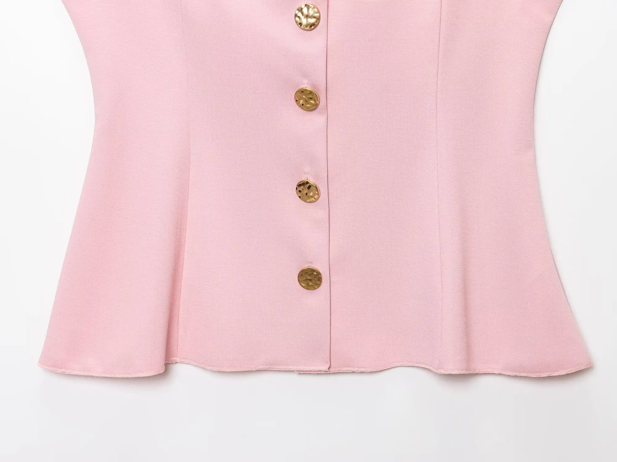 2025 summer new women's casual fashion simple wide shoulder strap buttoned short skirt hem elastic vest top