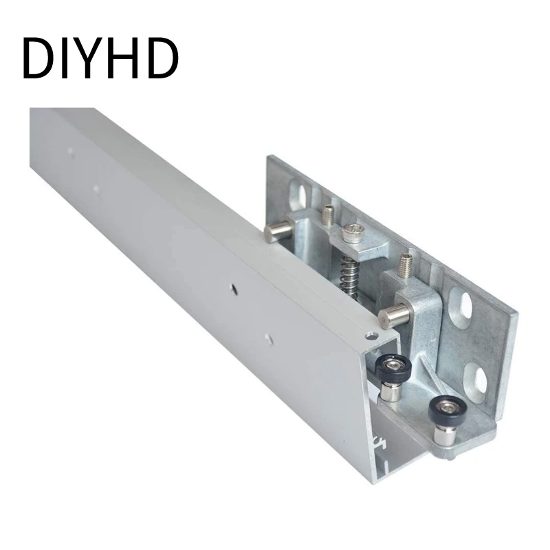 Imagem -05 - Escondido Deslizante Porta do Celeiro Hardware Track Kit Fechamento Suave Parede Interior Mount Track Trilha Rolling Grupo sem Porta 38