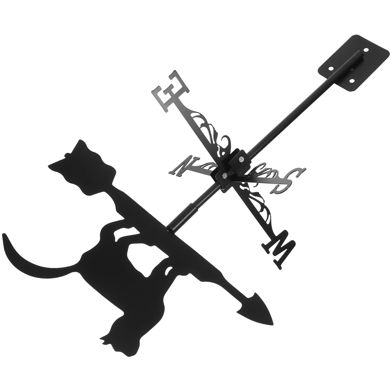 

Cat Weathervane Stainless Steel Wind Direction Indicator Garden Decoration Yard Lawn Outdoor Accessories Metal