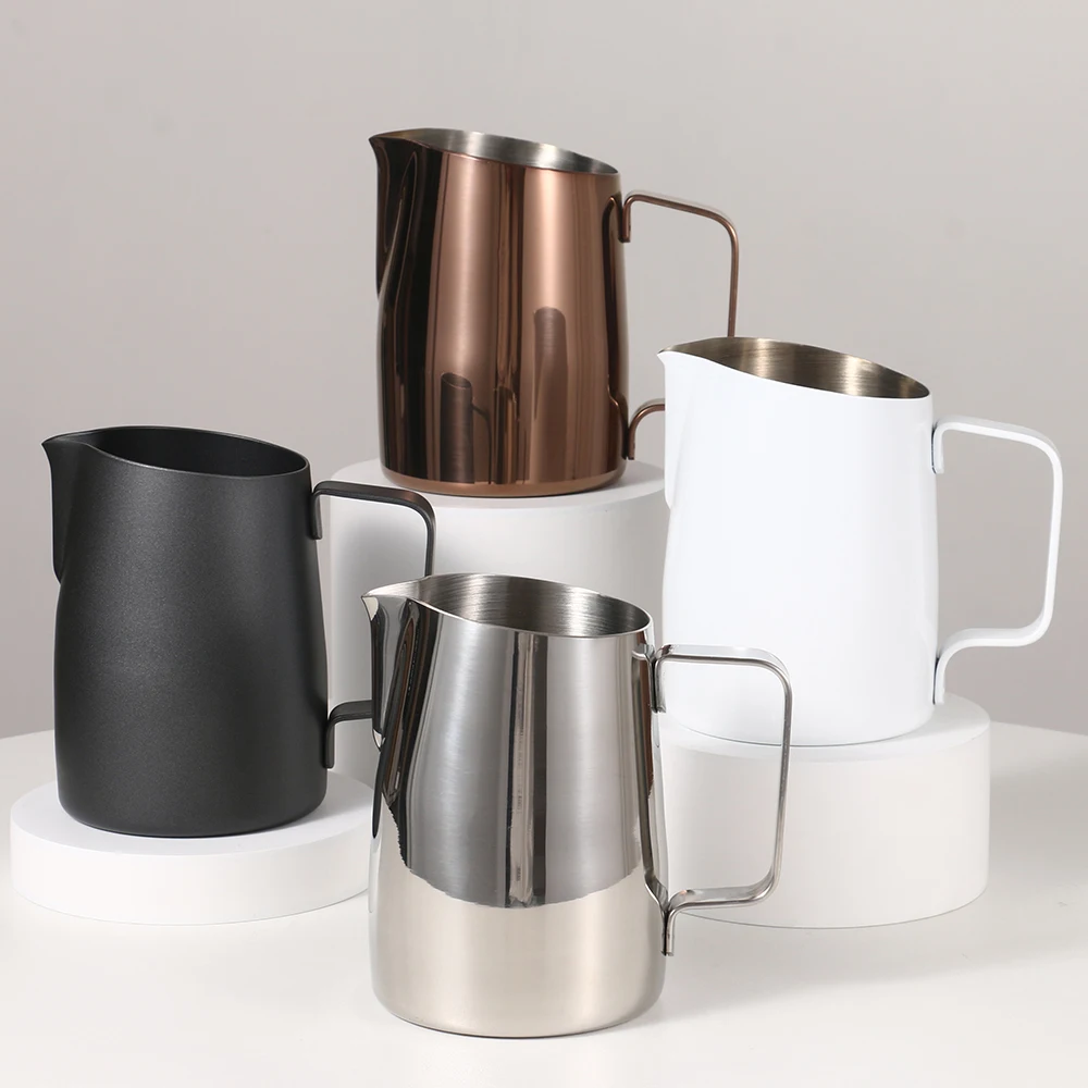 Coffee Pitcher 450ML Stainless Steel Milk Frothing Jug Mugs Espresso Coffee Pitcher Barista Craft Frothing Jug