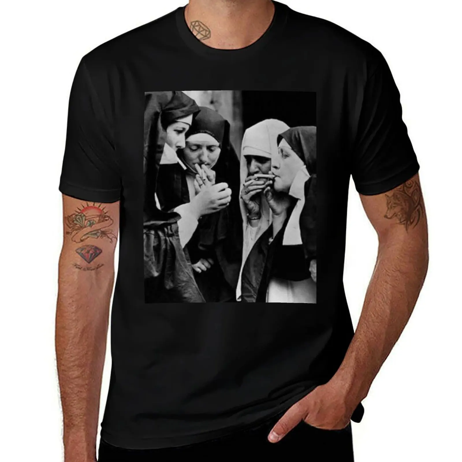 

The Fun Nuns design T-Shirt t shirts for man cotton funny t shirt men 100% cotton luxury brand man t shirt cotton T-Shirt