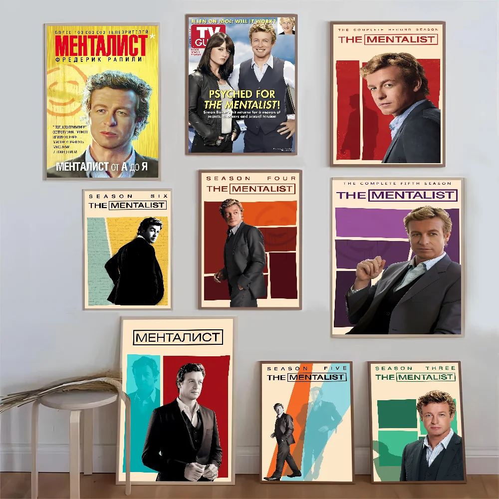 

Hot TV The Mentalist Classic Anime Poster Waterproof Paper Sticker Coffee House Bar Room Wall Decor