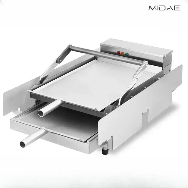 Three-shaft Hamburger Bun Machine: Commercial Automatic. Double-layer Grill. Hamburger Embryo. Large Heating Machine.