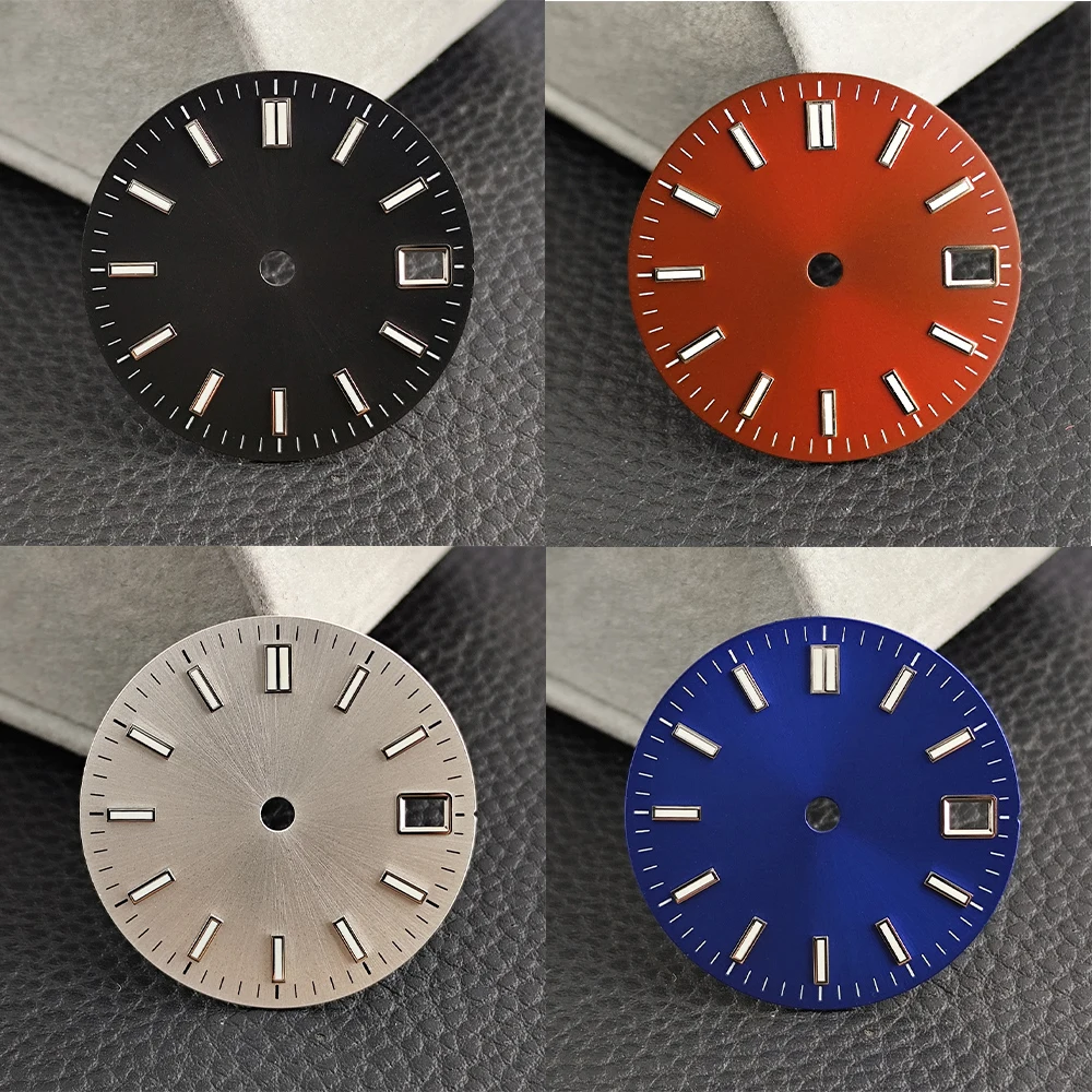 28,5 MM Durchmesser NH35 Zifferblatt Einzel Kalender Passt NH35 Bewegung Zubehör Uhr Teile Für Mechanische Armbanduhr Uhren Für Mann