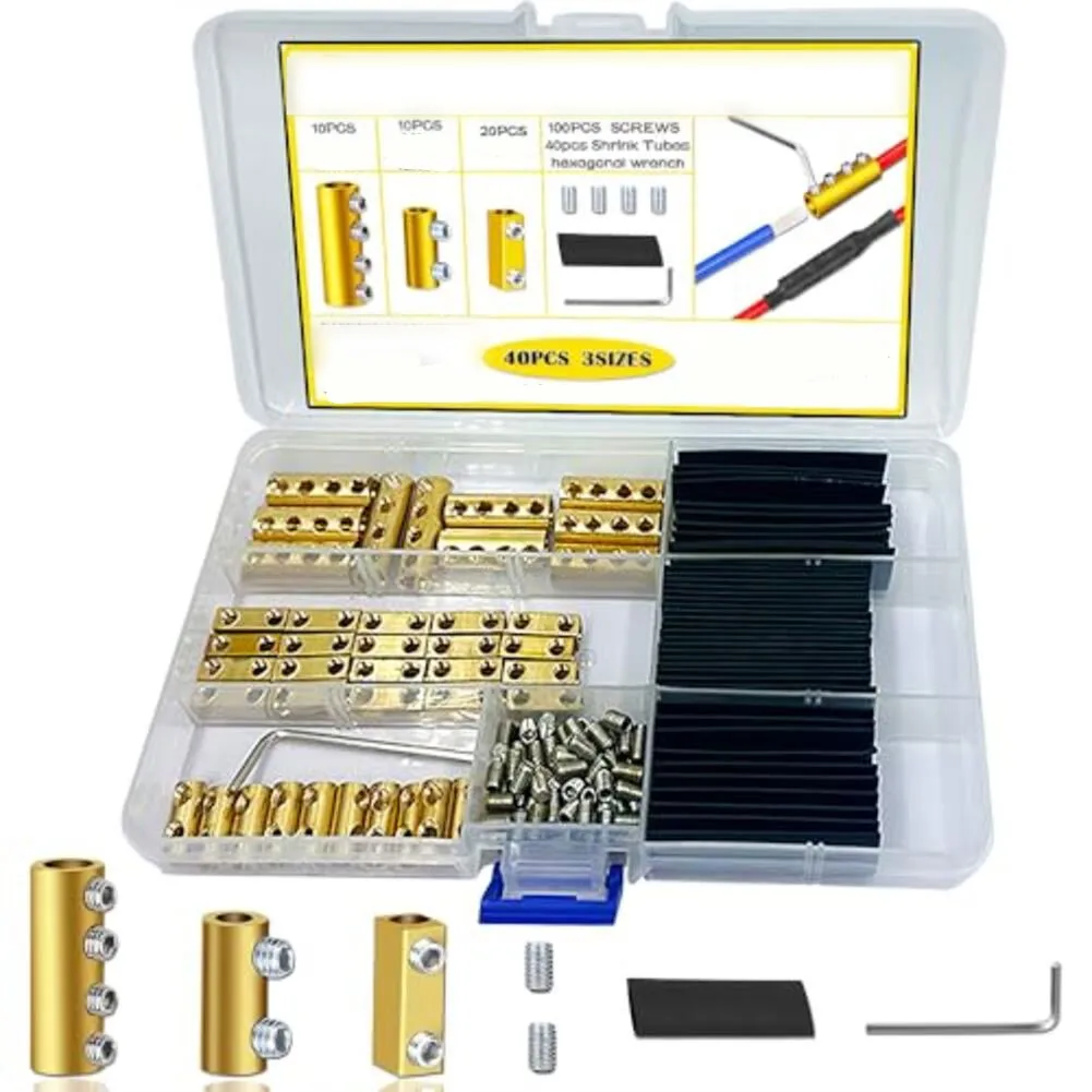 For Electrical Safety Black Connector Nut Kits Current-carrying Capabilities Heat-shrinkable Tubes For Automotive