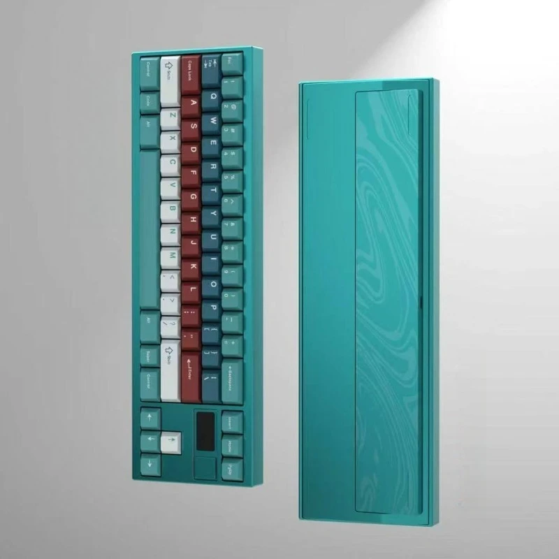 Vela70R2 Tri-mode Keyboard Kit Customized 70% Layout Wireless with Scree Keyboard Ergonomic Gaming Mechanical Keyboard Kit Gift